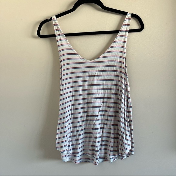 Garage Striped Flowy Tank Top โ Size Medium - Picture 2 of 4